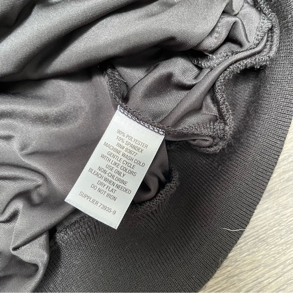 Project Runway By Erin Robertson Velour Woman's Full Zip Ruched Black Jacket S - Picture 5 of 6